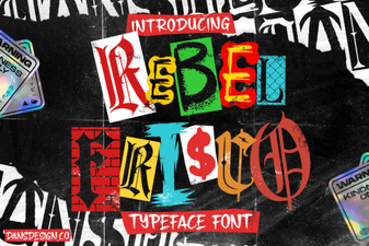 Rebel Frisco Fonts for Urban Y2k Design Projects
