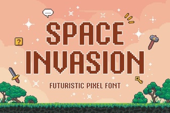 Space Invasion Font for Sci-Fi Projects