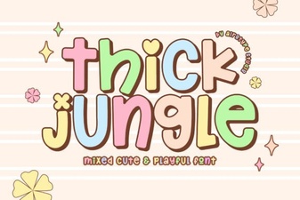 Thick Jungle Font: Creative Design Applications
