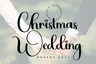 Festive Fonts for Your Christmas Wedding Decor