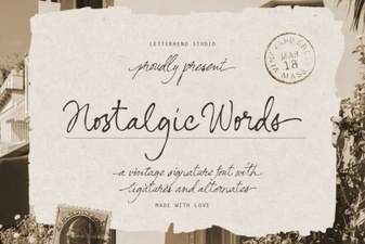 Nostalgic Fonts for Creative Projects & Designs