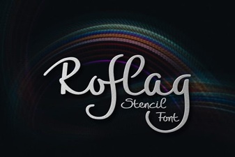 Roflag Stencil Font: Bold Typography for Creative Projects