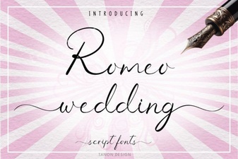 Using the Romeo Wedding Font for Your Invitations