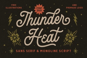 Thunder Heat Duo: a Bold Font Pairing Tool