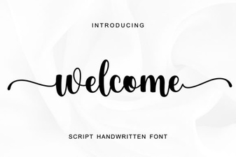 Welcome Fonts for Creative Projects & Design Ideas